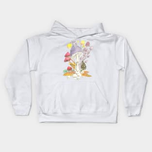 Bunch of mushrooms Kids Hoodie